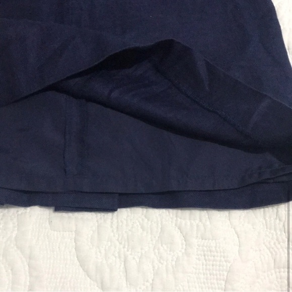 LOFT Navy linen skirt - Picture 5 of 6